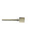 SpitiBazaar Extendable Metallic Curtain Pole Single Φ19mm 160-160cm Gold