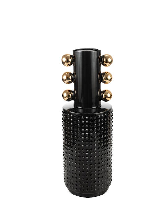 Zen Collection Vază Decorativă Ceramică Negru 14x14x40cm 1buc