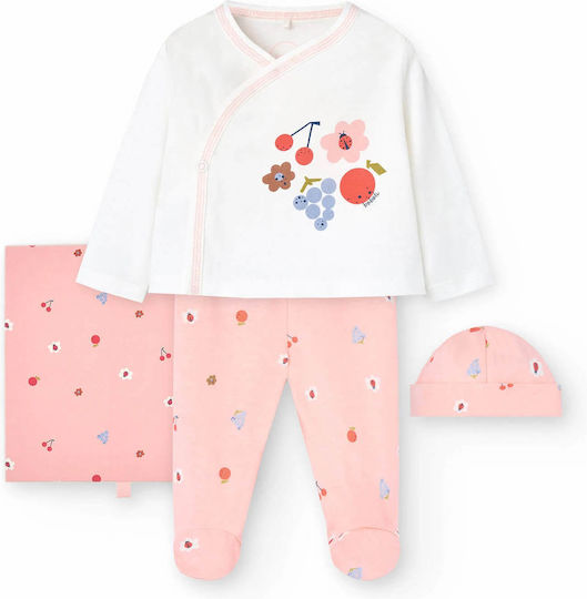 Boboli Newborn Clothing Set 101068-1111 for Girl 3pcs