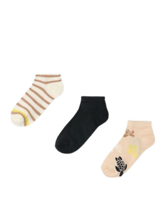 Mayoral Kids' Ankle Socks Concrete 3 Pairs