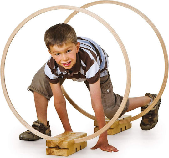Wooden Gymnastics Hoop Diameter 70cm Beech Plywood Natural Laminated Waterproof