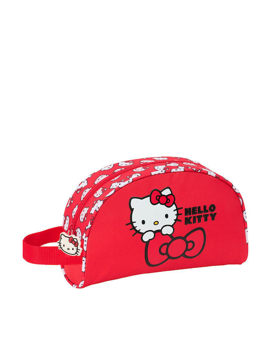 Чанта за пътуване Hello Kitty Iconic бяло червено 26 x 16 x 9 см