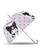 Kids Licensing Kids Curved Handle Umbrella with Diameter 46cm Transparent