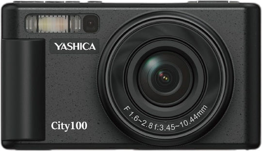 Yashica City 100 Компактен Фотоапарат 64МР Оптично Увеличение 3x Черна