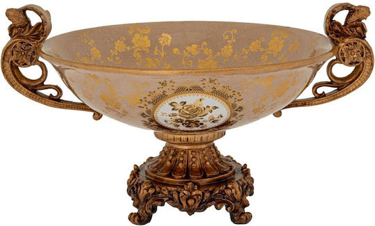 Iliadis Platou Decorativ Polirosină Auriu 1buc 39x39x30buc