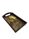 Epiplo-Fos Wooden Rectangular Serving Tray with Handles 21x34x6cm 0200230 1pcs