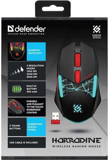 Defender Tisa GM-126 Gaming Gaming Maus Schwarz