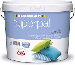 Vernilac Superpal Πλαστικό Χρώμα για Εσωτερική και Εξωτερική Χρήση Λευκό 3lt Vernilac Superpal Πλαστικό Χρώμα για Εσωτερική και Εξωτερική Χρήση Λευκό 3lt