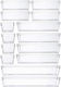14-teiliges Set aus Acryl-Organisationshaltern Tanto