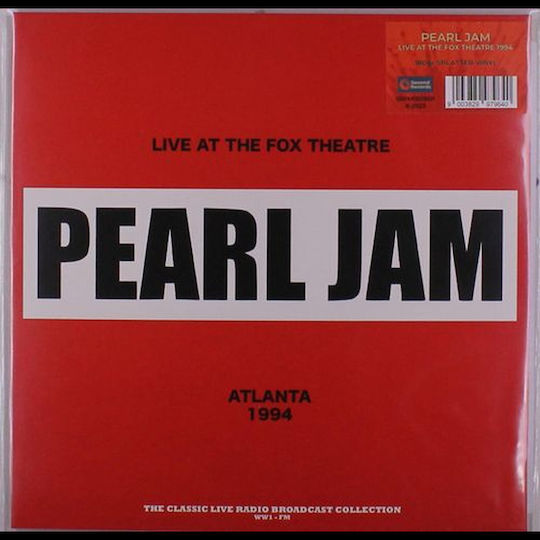 Pearl Jam Live At Fox Theatre 1994 Red Black Splatter 1 Vinyl