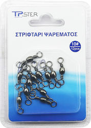 Tpster Fishing Swivels 10# 1.6cm 12pcs 37548