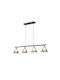 Eurolamp Pendant Light Gray for 4 Bulbs G9 108x141cm