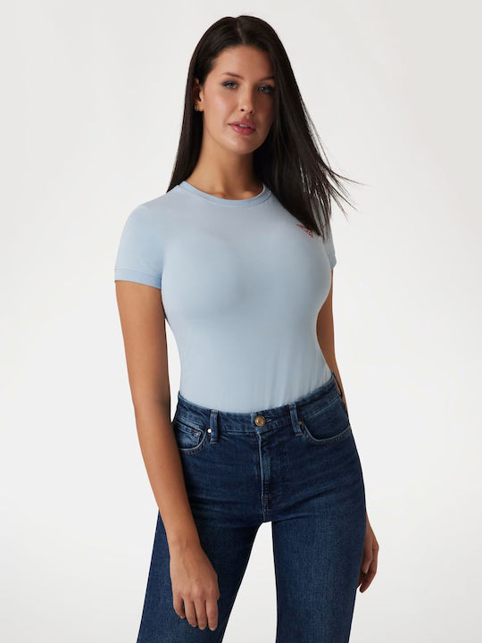 Guess Γυναικείο T-shirt Μπλε