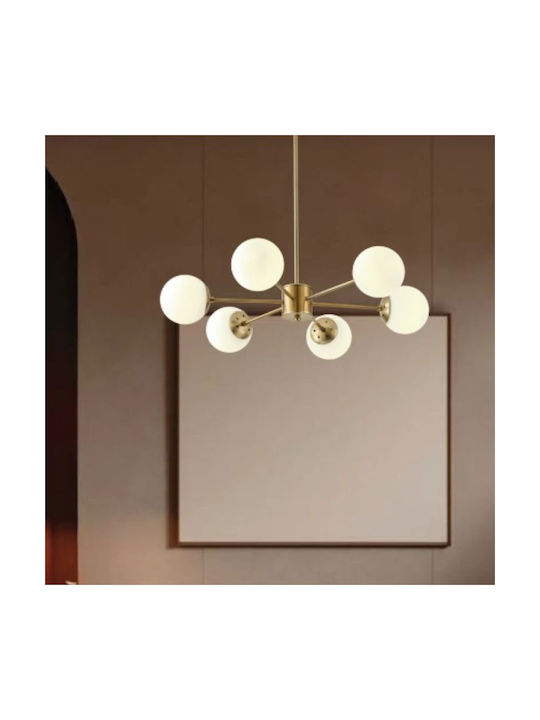 Eurolamp Κρεμαστό Φωτιστικό Λευκό 72x73εκ.