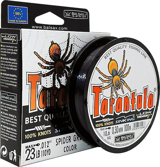 Fir de pescuit Balsax Tarantula 300m Gri 0.22mm