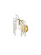 Eurolamp Modern Wall Lamp with E14 Socket Transparent 48x25cm