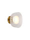 Eurolamp Nimbus Φωτιστικό Τοίχου Μπρούτζινο 20x20εκ.