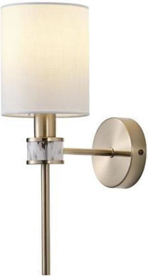 Eurolamp Wandleuchte mit Lampenbirnensockel E14 Kupfer 19x12x37cm
