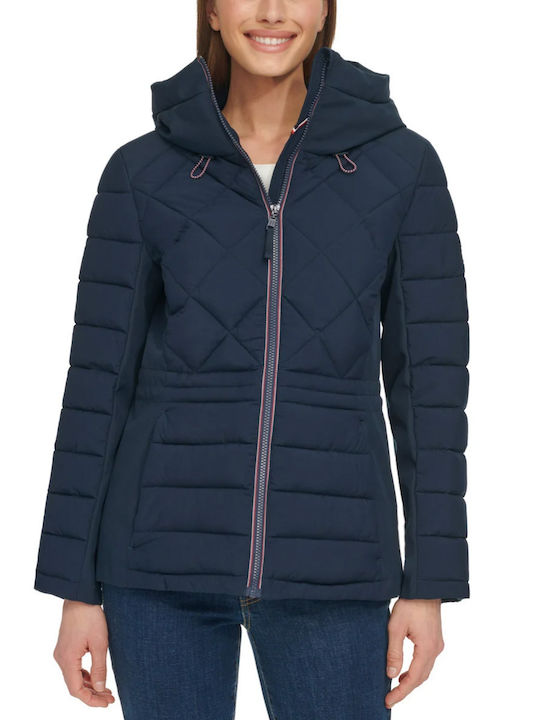 Tommy Hilfiger Κοντό Γυναικείο Puffer Μπουφάν γ...