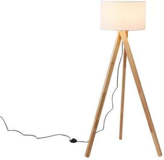 Eurolamp Madera Floor Lamp H145cm. White Eurolamp Madera Floor Lamp H145cm. White