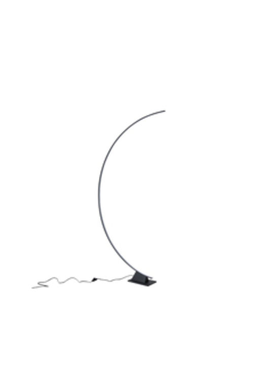 Eurolamp Luna LED Φωτιστικό Δαπέδου Υ630xΜ195εκ. με Θερμό Λευκό Φως 4500lm Μαύρο