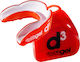D3 Double Dual Layer Gel Mouthguard Μασελάκι Προστασίας Αθλητών 12+ Years Old Red White