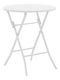 Метално Помощна маса за Малки Външни Пространства Сгъваема Albero White Shade 60x60x70бр