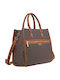 Damen Handtasche Schulter Braun