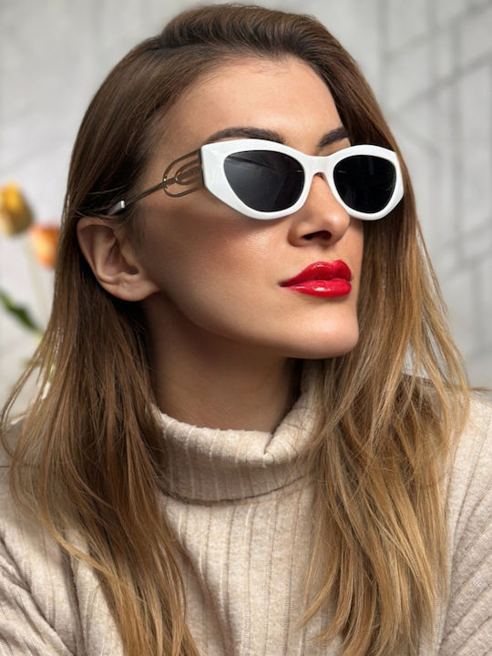 SeeVision Sunglasses Λευκά with Mixed Frame SeeVision Sunglasses Λευκά with Mixed Frame