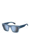 Polaroid Unisex Sunglasses with Blue Plastic Frame and Blue Mirror Lens pld6238/s/x MVU/5X