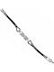 Herren Gummiarmband Kompass & Edelstahl 21,5 cm Tribute 0230330201