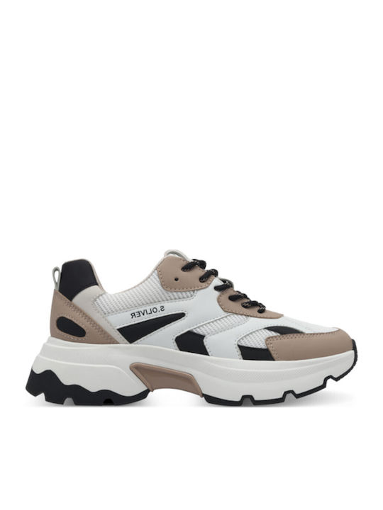 Damen Sneakers Beige Black