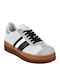 Damen Flatforms Sneakers Weiß