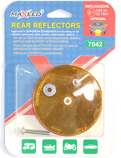 Reflector Auto Maxeed 7042 Rotund Galben 83mm 35036