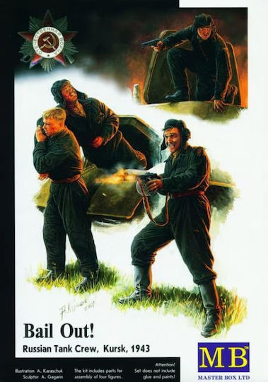 Master Box Modellfiguren Aussteigen Russische Panzerbesatzung Kursk 1943 1:35 Mb3551
