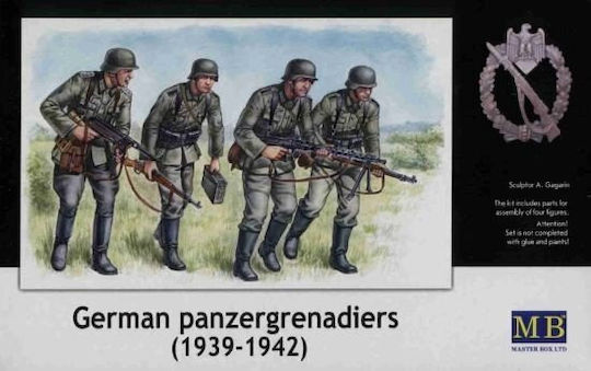 Master Box Φιγούρες Μοντελισμού German Panzergrenadiers 1939-1942 1:35 Mb3513