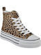 Γυναικεία Flatforms Μποτάκια Λεοπάρ