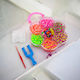 Haargummis Set Tasche Blume