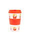 QuyCup Κούπα Πλαστική με Καπάκι 400ml