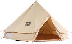 Cort De Camping Tip Teepee Bej Pentru 6 Persoane Cort De Camping Tip Teepee Bej Pentru 6 Persoane
