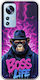 Boss Life Chimpanzee Xiaomi 12 12x Flexible TPU Transparent Silicone