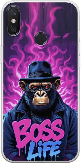 Boss Life Chimpanzee Xiaomi Mi A2 Lite Flexible Tpu Διάφανη Σιλικόνη