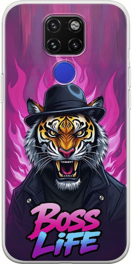 Boss Life Tiger Huawei Mate 20 Flexibles TPU Transparentes Silikon