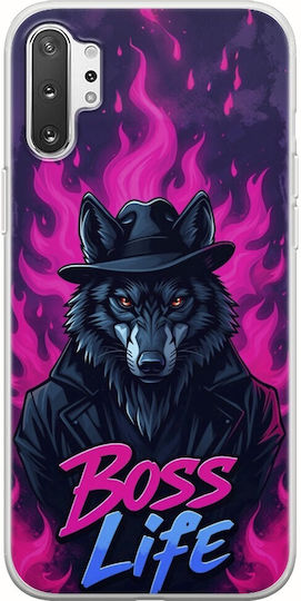 Boss Life Wolf Samsung Galaxy Note 10 Plus Flexible TPU Transparent Silicone