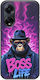Boss Life Chimpanzee Oppo A98 5g Black TPU Black Silicone
