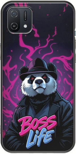 Boss Life Panda Oppo A16k Schwarzes TPU Schwarzes Silikon