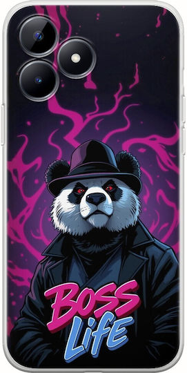 Boss Life Panda Realme C53 Flexibles TPU Transparentes Silikon