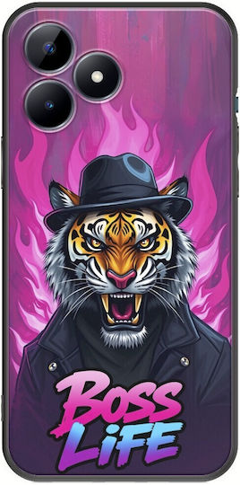 Boss Life Tiger Realme C53 Black Tpu Μαύρη Σιλικόνη