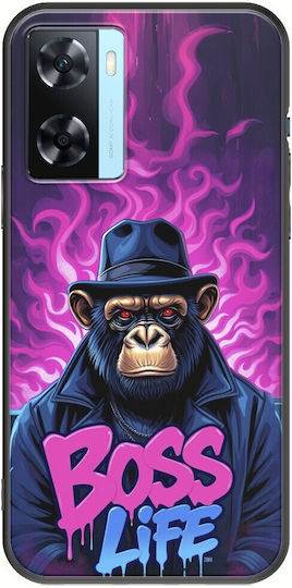 Калъф за мобилен телефон Boss Life Chimpanzee Oppo A77 5g Черен TPU Черен Силикон