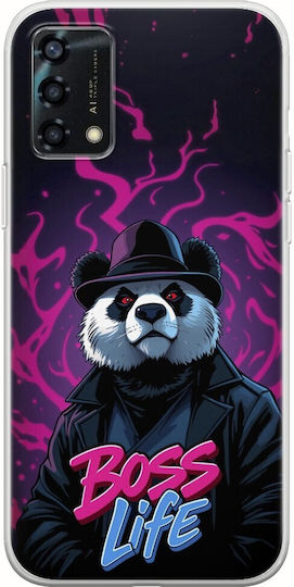 Boss Life Panda Oppo A94 5g Flexible Tpu Διάφανη Σιλικόνη
